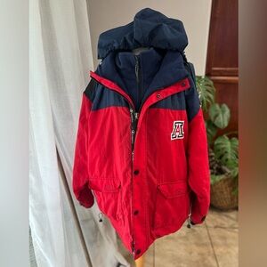 Vintage Champion University of Arizona 2-in-1 Parka Jacket (2XL)